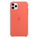Husa Silicone Case pentru Apple iPhone 11 Pro Max, Clementine