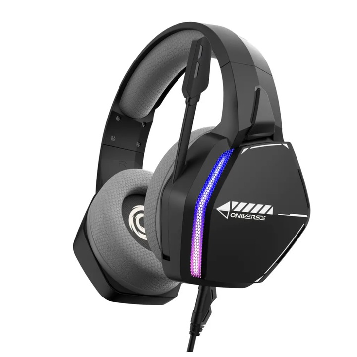 Casti cu fir cu microfon Oniverse Nebula Infinite Black In-ear Black