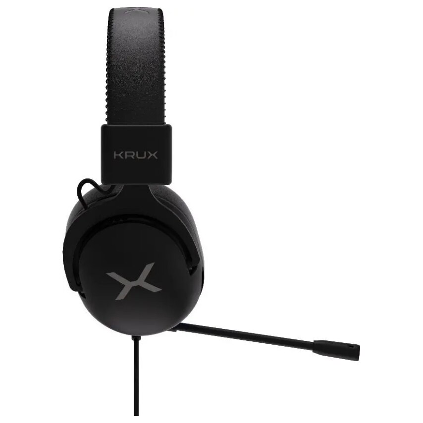 Casti cu fir Krux Crave RGB KRXC015 cu microfon On-ear Negru