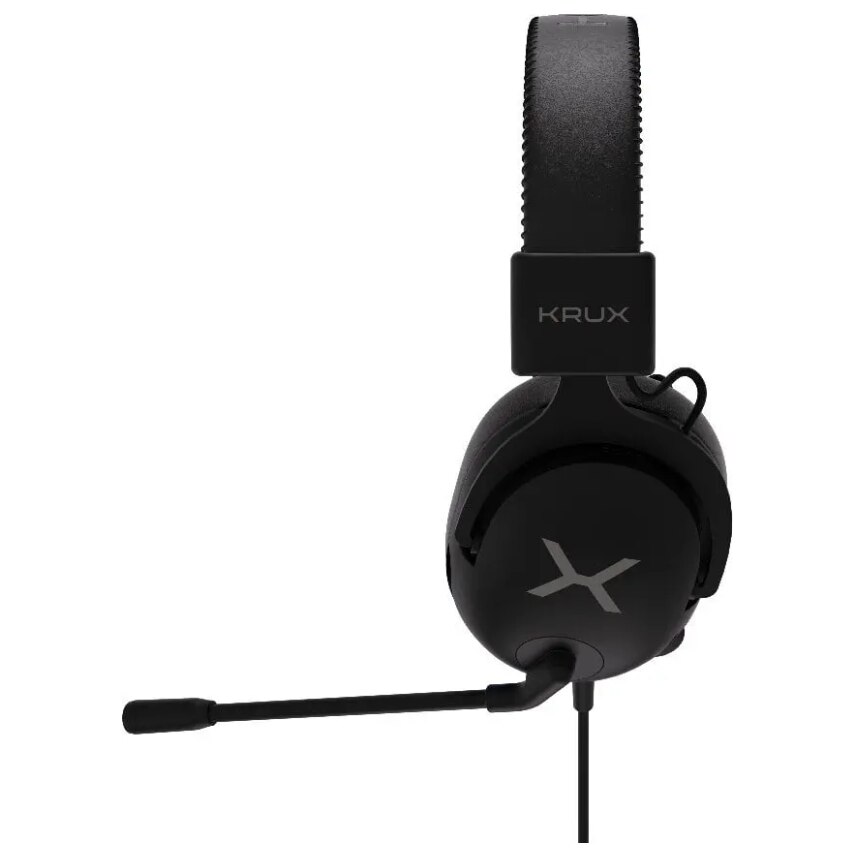 Casti cu fir Krux Crave RGB KRXC015 cu microfon On-ear Negru