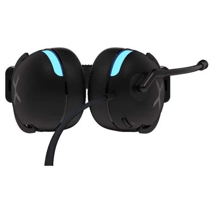 Casti cu fir Krux Crave RGB KRXC015 cu microfon On-ear Negru