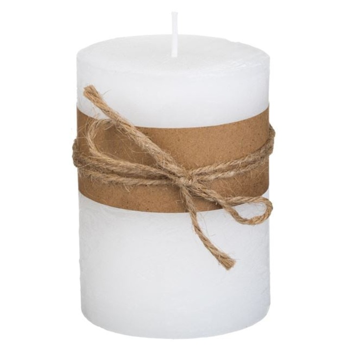 Бяла ароматна свещ Ø7x9.5см