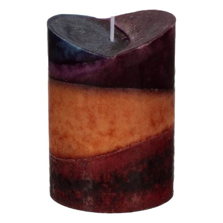 Ароматизирана свещ кафяв карамел V покритие Ø6,8x9,5 см