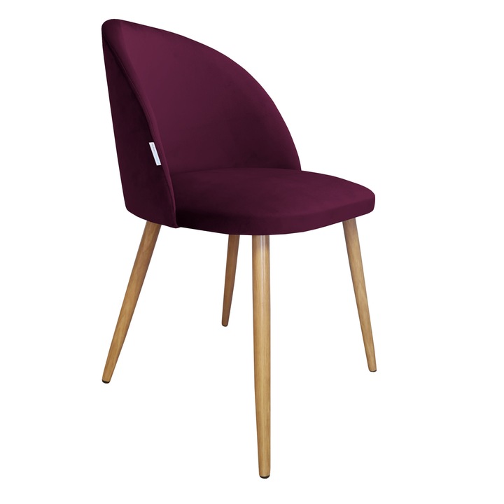 Стол Atos Colin, тапицерия от кадифе, цвят топола, 76x57x49см