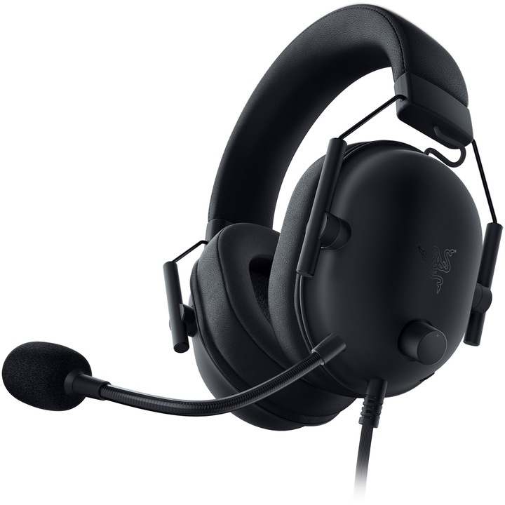 Casti gaming Razer Blackshark V2 X, Microfon Cardioid, Advanced Passive Noise Cancellation, Negru (PlayStation Licensed)