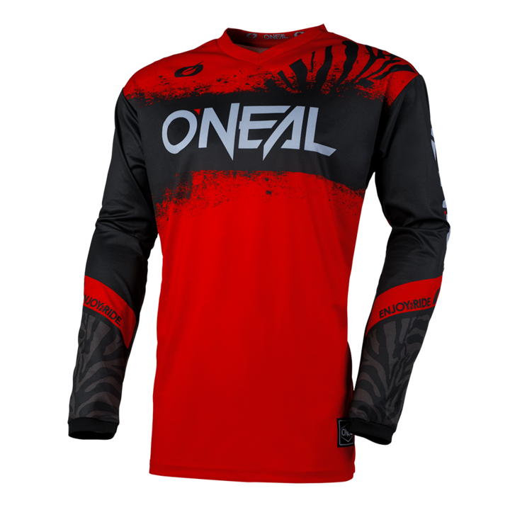 Bluza motocross O'NEAL ELEMENT SHOCKER BLACK/RED V.25, S