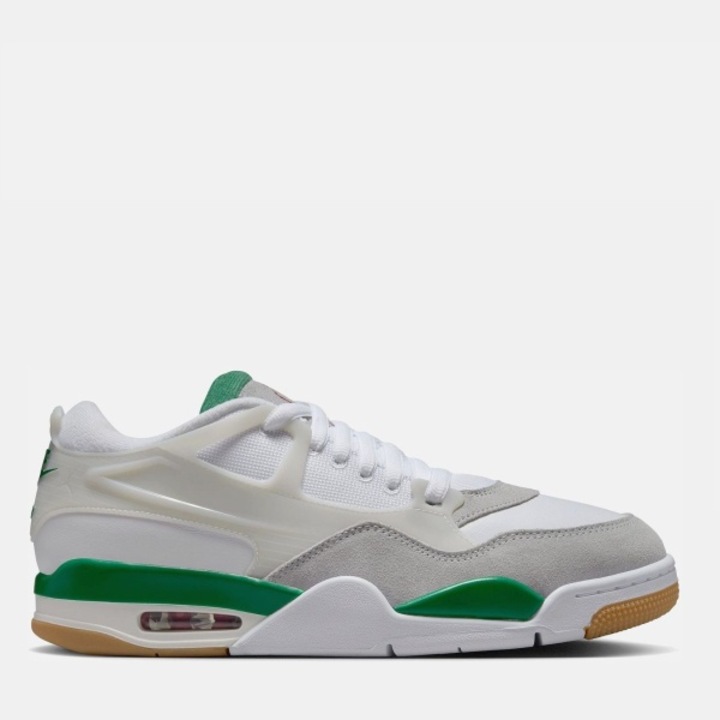 Pantofi sport barbati Jordan Air Jordan 4, gri/verde, Max Air, material textil, 44 EU