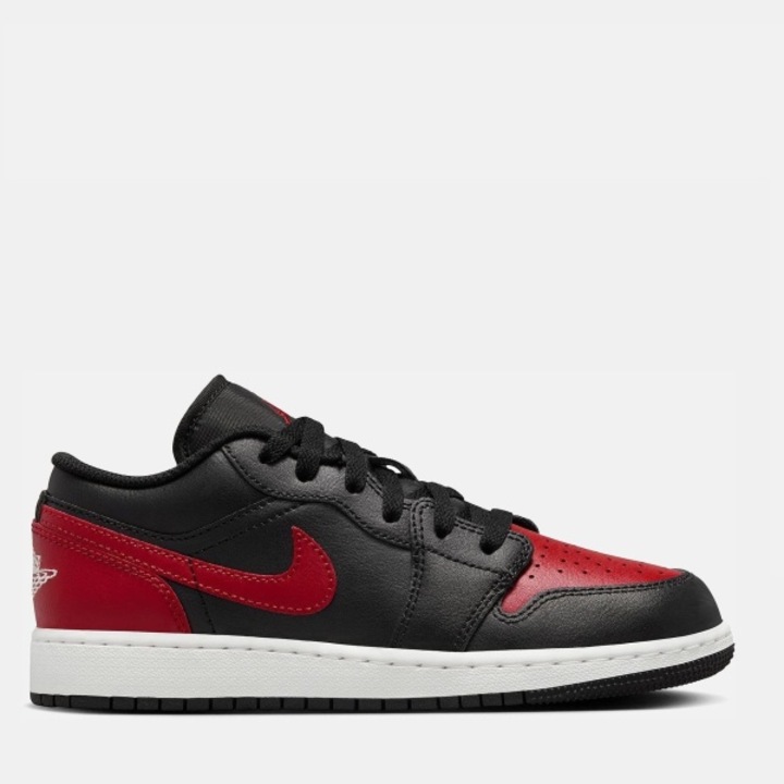 Pantofi sport baieti Jordan Air Jordan 1 Low, piele naturala/piele ecologica, rosu/negru