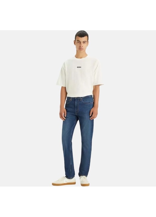 Blugi pentru barbati Levi's 515 Slim Taper, buzunare laterale, bumbac/elastan, albastru