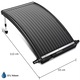 Panou solar pentru incalzire apa piscina Monzana, 112x55x14cm, Debit apa 10.000 L/h HDPE, Antracit