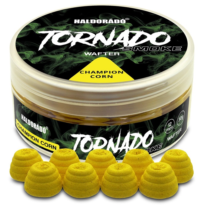Momeala carlig, Haldorado, Tornado Wafter, 12mm, 30g, Smoke Champion Corn