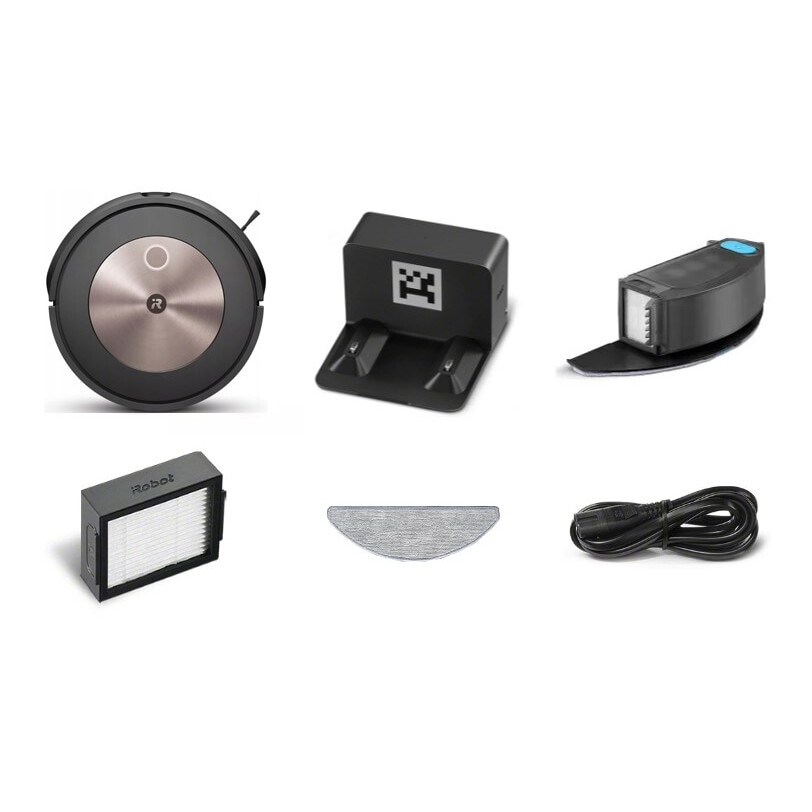 Aspirator robot iRobot Roomba Combo j5, negru, 3,4 kg, cu functie de spalare umeda