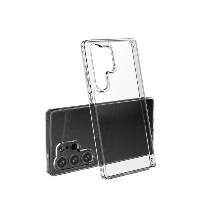 Carcasa Protectie Spate Cellara Colectia Crystal Compatibil Cu Samsung Galaxy S25 Ultra 5G - Transparent