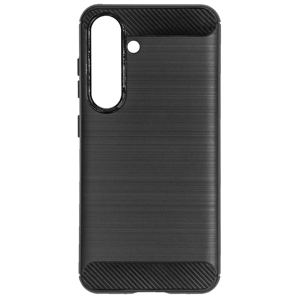 Husa SILKASE silicon carbon pentru Samsung S25 Plus /S24 Plus, culoare negru
