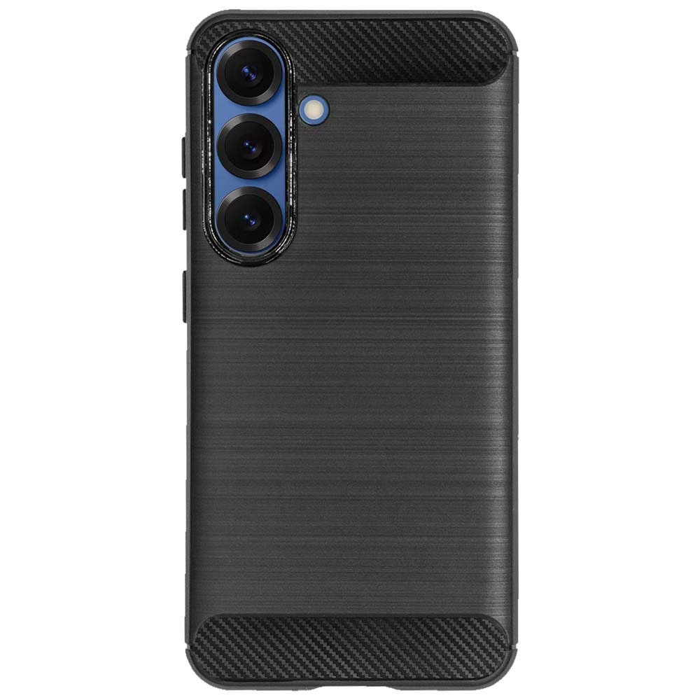 Husa SILKASE silicon carbon pentru Samsung S25 Plus /S24 Plus, culoare negru