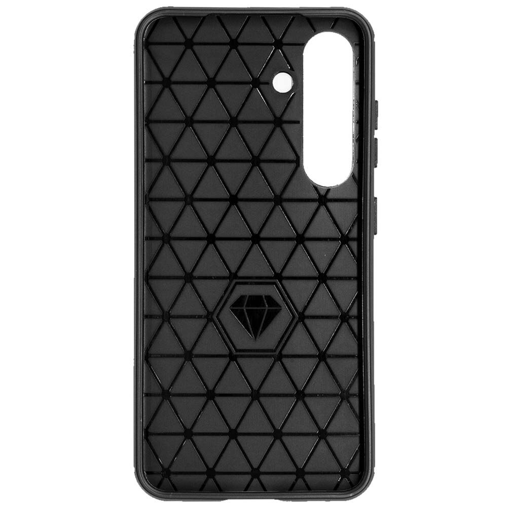 Husa SILKASE silicon carbon pentru Samsung S25 Plus /S24 Plus, culoare negru