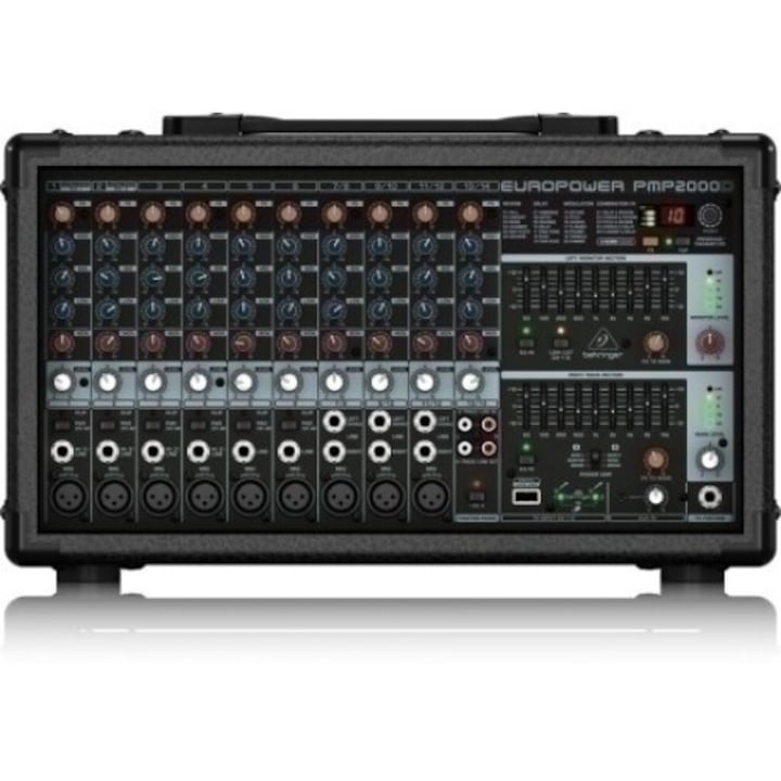 Behringer PMP2000D hangkeverő, 2000W, 4 csatornás, fekete