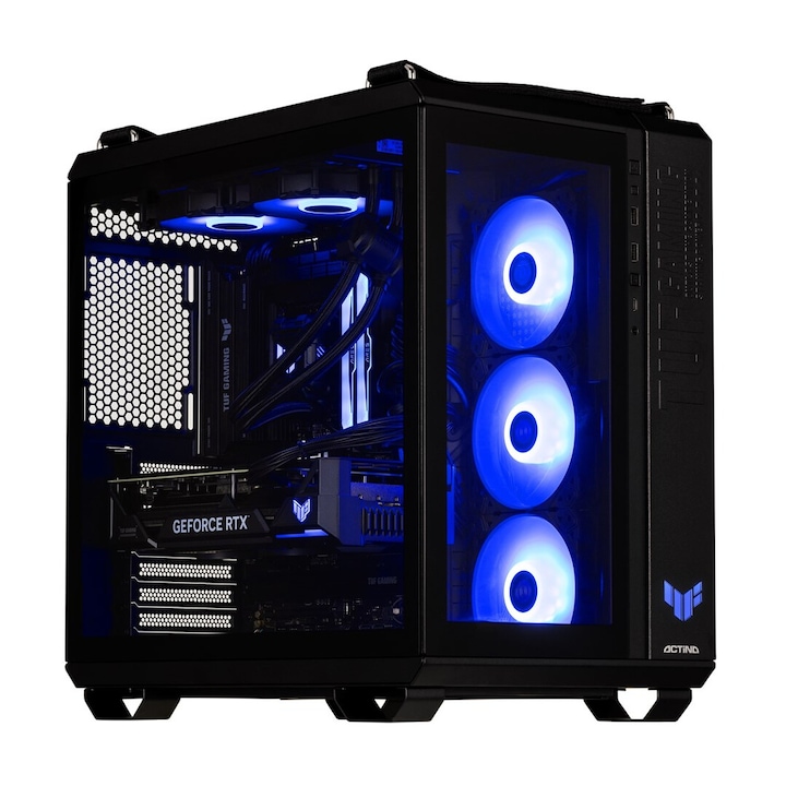 Настолен компютър Actina PBA 9900X, 32GB RAM, 2TB SSD, NVIDIA GeForce RTX 5090, 1000W, черен, Midi Tower