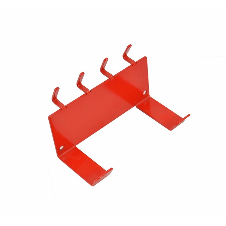 Raft metalic Hoozar, Model 5, organizator scule, rosu