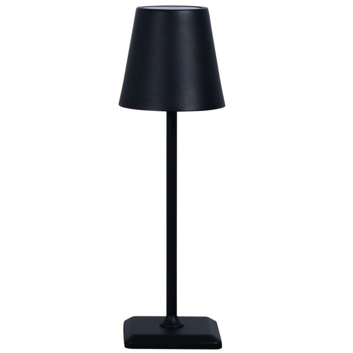 Lampa LED de birou fara fir, Techly, neagra