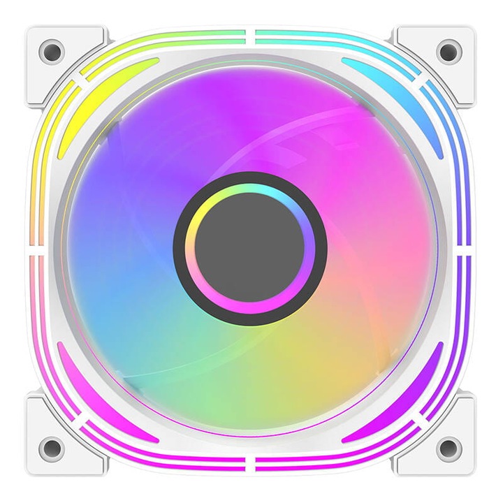 Set de ventilatoare pentru computer Darkflash INF24 5in1 ARGB (alb)