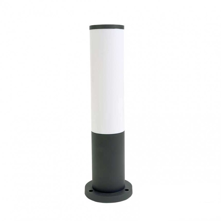 LED kerti lámpa Lightex ELVIS, 220V, 12W, 3000K/4000K/6000K, 780lm, Ф80х120х400mm, IP65, fekete