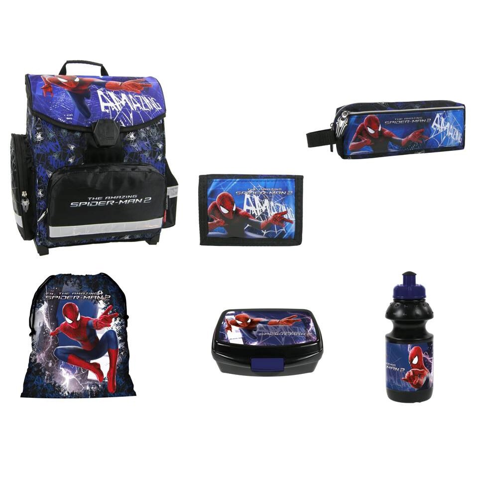 Ghiozdan echipat 6 piese, SPIDERMAN