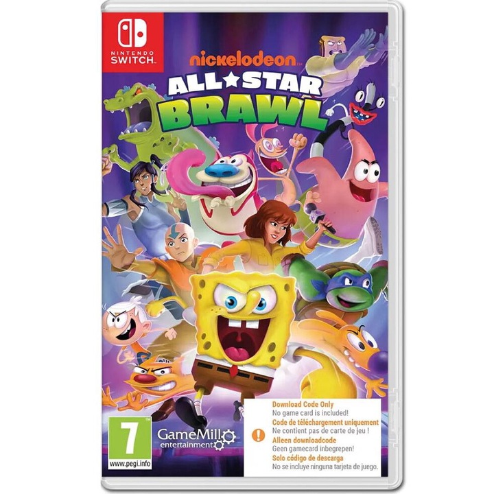 Игра FAIR PLAY LABS Nickelodeon All Star Brawl (code In A Box), за Nintendo Switch