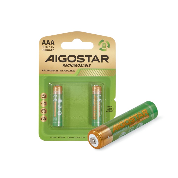 Újratölthető Ni-MH HR03 (AAA) 900mAh 1.2V, 2db