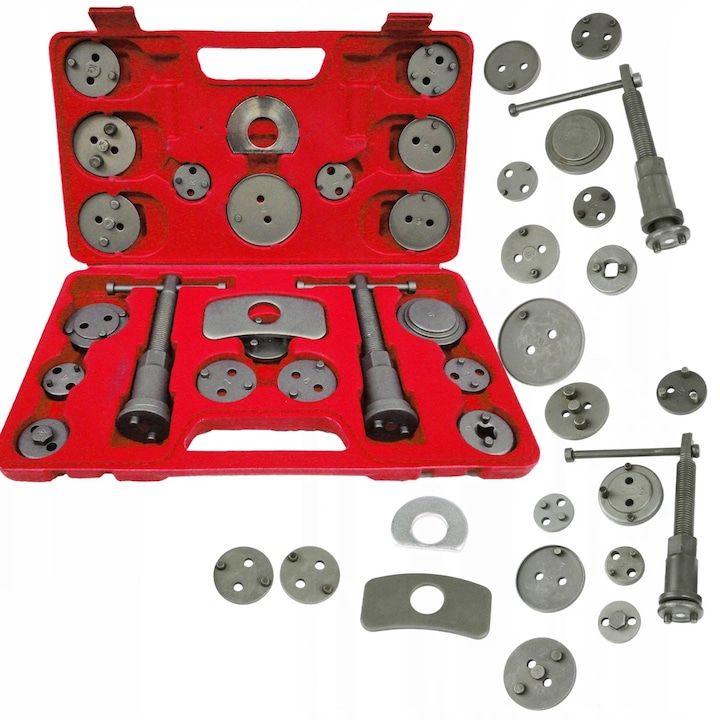Set trusa presa piston etrier frana 22 piese schimb placute frana, impins pistoane (KD10784)