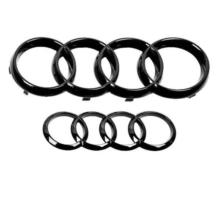 Emblema 3D pentru Audi A4 A5 A6, ABS, negru
