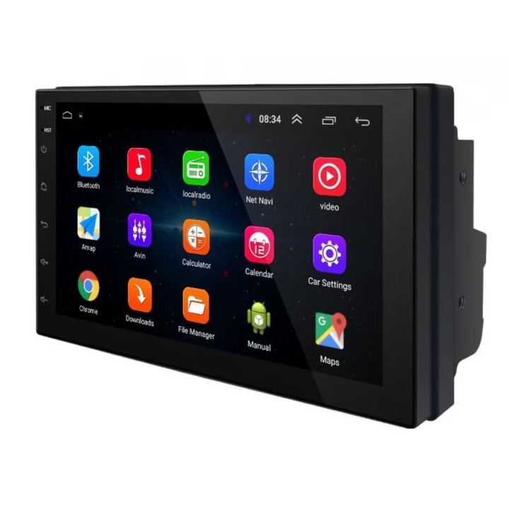 Android 13 navigációs rendszer, Android Auto és vezeték nélküli Carplay rendszerrel, 2 GB RAM, 32 GB, dedikált 7 hüvelykes képernyő, USB, érintőképernyő, Waze és Google Play kompatibilis