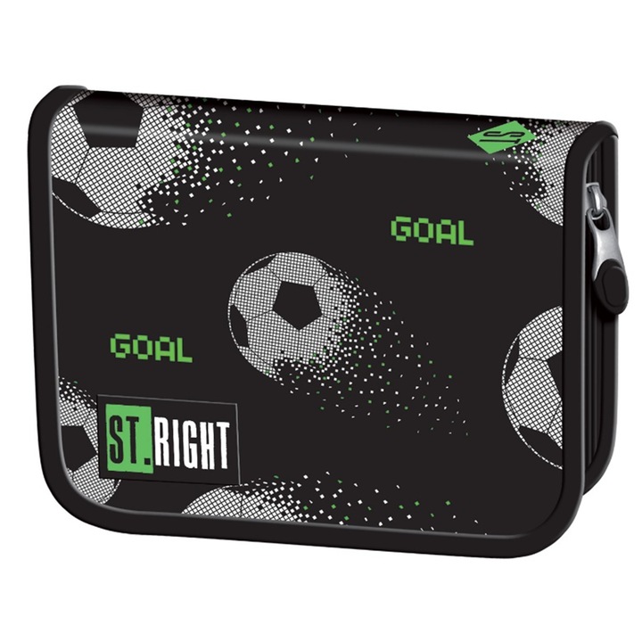 Penar neechipat 1 fermoar 2 extensii Majewski, Gama St. Right, Colectia Pixel Balls 2025, PC-03, 21x14x3.5 cm