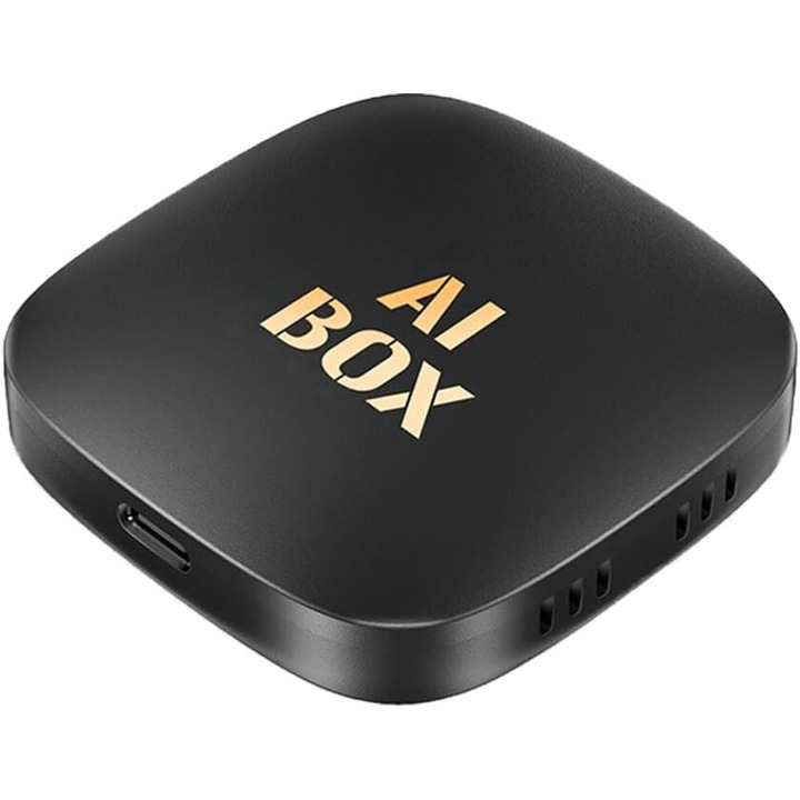 Vezeték nélküli CarPlay és Android Auto autós adapter, AI Box Android 13, Netflix és YouTube Streaming, 2 GB RAM + 32 GB, GPS és osztott képernyő, Plug & Play vezetékes CarPlay funkcióval rendelkező autókhoz