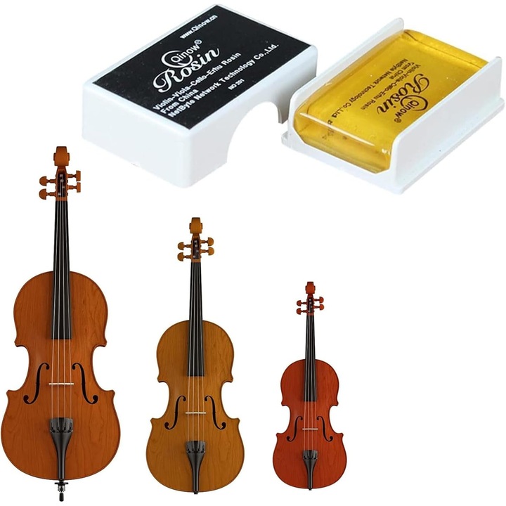 Sacaz pentru vioara, set de 2, galben, 4.5x2.8x1cm