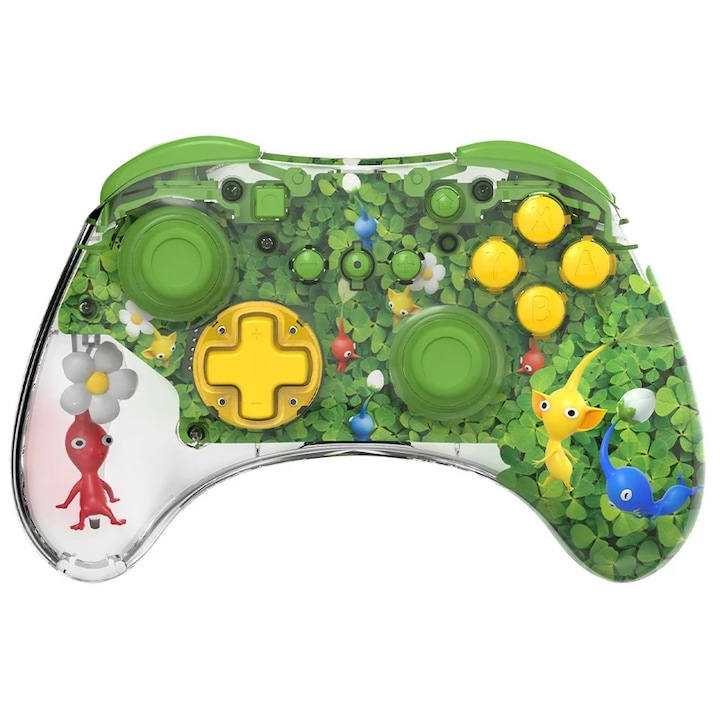 PDP REALMz, Nintendo Switch, LED világítás, Pikmin Clover Patch, Vezeték nélküli kontroller