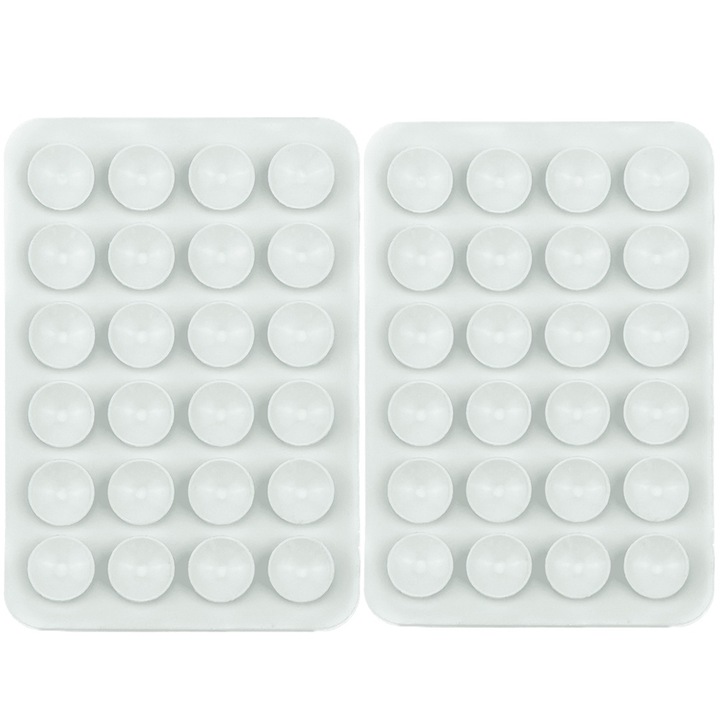 Szilikon öntapadó tartó tapadókorongokkal telefontokhoz, GUIXUAN, iPhone és Android kompatibilis, univerzális, öntapadó, TikTok videók, szelfik és pihentető családi pillanatok, fehér