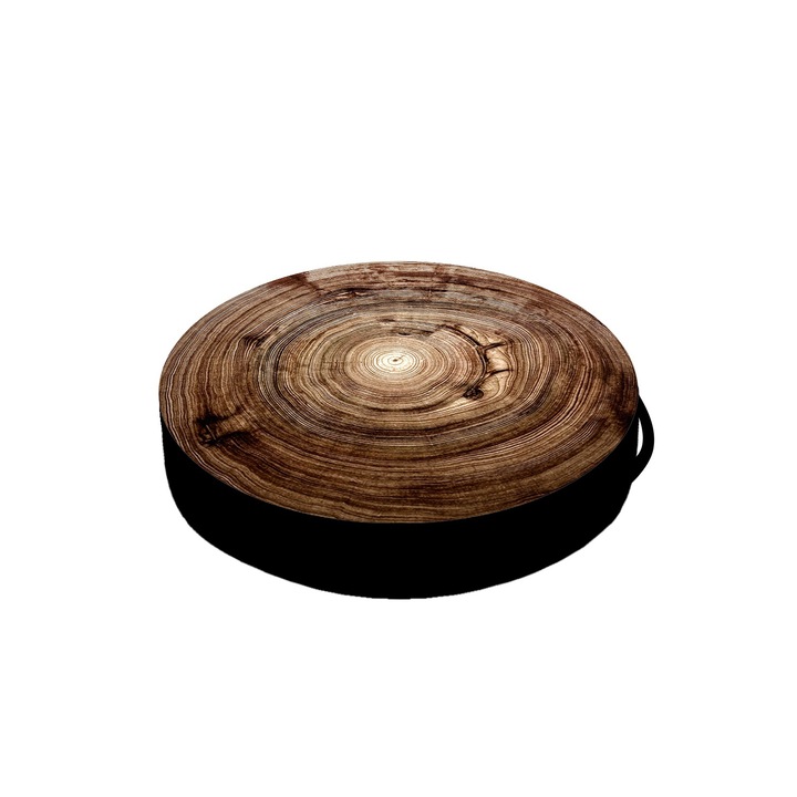 Bertoni, saltea pisici, rotunda, Kempas, 40 x10 cm, Maro