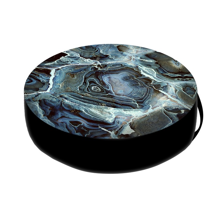 Bertoni, saltea pisici, rotunda, Rio 50 x10 cm, Albastru