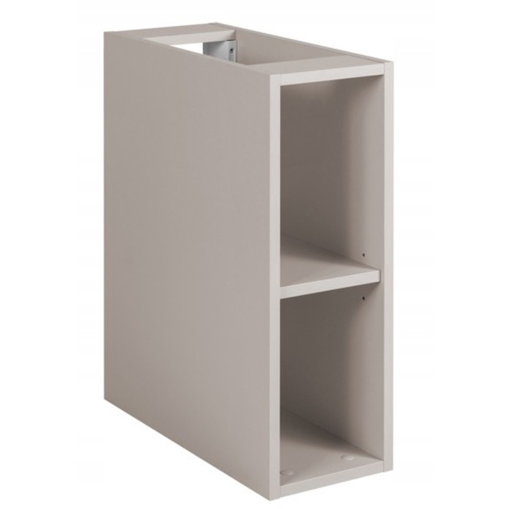 Dulap De Baie, Rodan, Flow/Loft, 44x20x57 cm, Suspendat, Material Panza MDF 16 mm, Margini ABS 0.5 mm, Rafturi Deschise, Faciliteaza Organizarea, Aplicatii Universale, Bej/Casmir