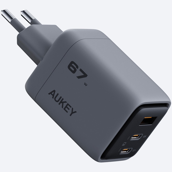 Incarcator retea AUKEY PA-C3, 67W three-port 2C1A, fast charging