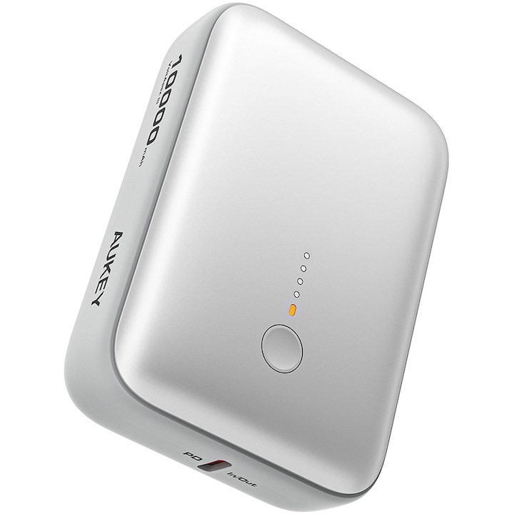 Aukey PB-Y55 külső akkumulátor, 10.000mAh, 22.5W, Szürke