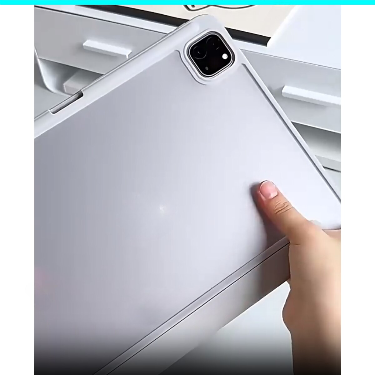 Husa pentru iPad 10 (2022), 10.9 inch, Carcasa protectie pentru tableta, Husa de Comprimat, Carcasa Tablet PC, Husa de protectie pentru tableta PC, Rezistent la socuri, disipare a caldurii, aspiratie magnetica, anti-uzura, anti-cadere, Gri