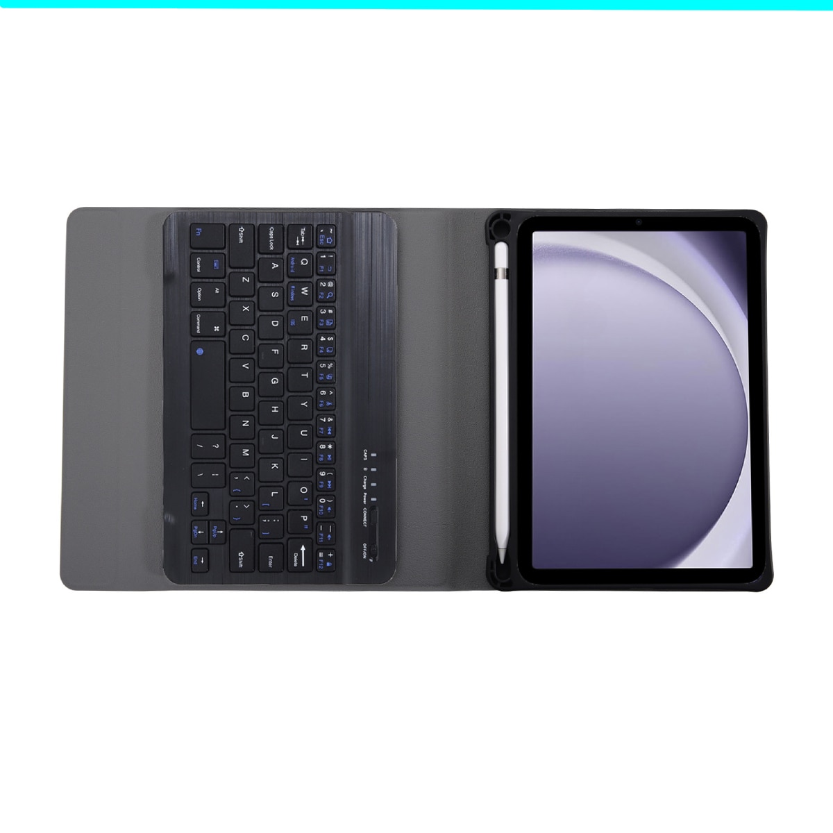 Husa cu tastatura pentru Samsung Galaxy Tab A9 SM-X110/SM-X115 8.7 inch si tastatura Bluetooth wireless, suport de pix, Functie de somn / trezire, incizie precisa, suprafata din piele PU, rezistenta la soc si cadere, suport multi unghi, 8.7inch, Mov
