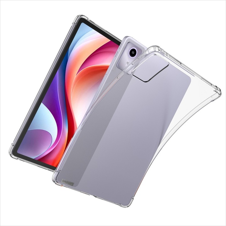 Силиконов кейс за гърба PLECKS, за LENOVO TAB M11 10.95" 11" TB330FU TB330XU TB331FC, TPU материал, гъвкав, удароустойчив, износоустойчив, устойчив на падане, лек и тънък, всичко включено, „Направи си сам“, прозрачен