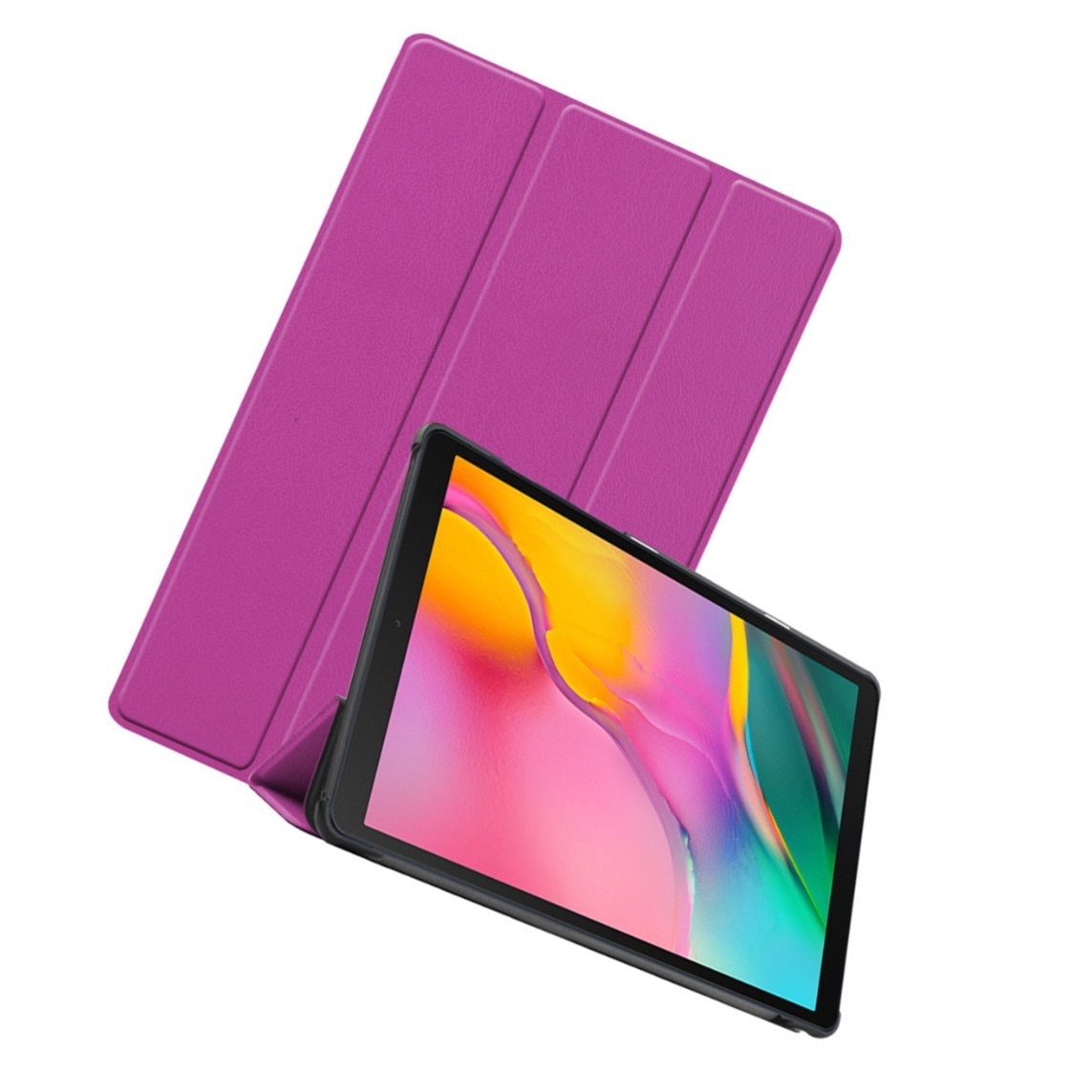 Husa pentru tableta Xiaomi Pad 6S Pro, Policarbonat, Triple suport, taiere precisa, functia de trezire de somn, usor si durabil, anti-cutremur, Violet, 28.5x19.8×1.7cm