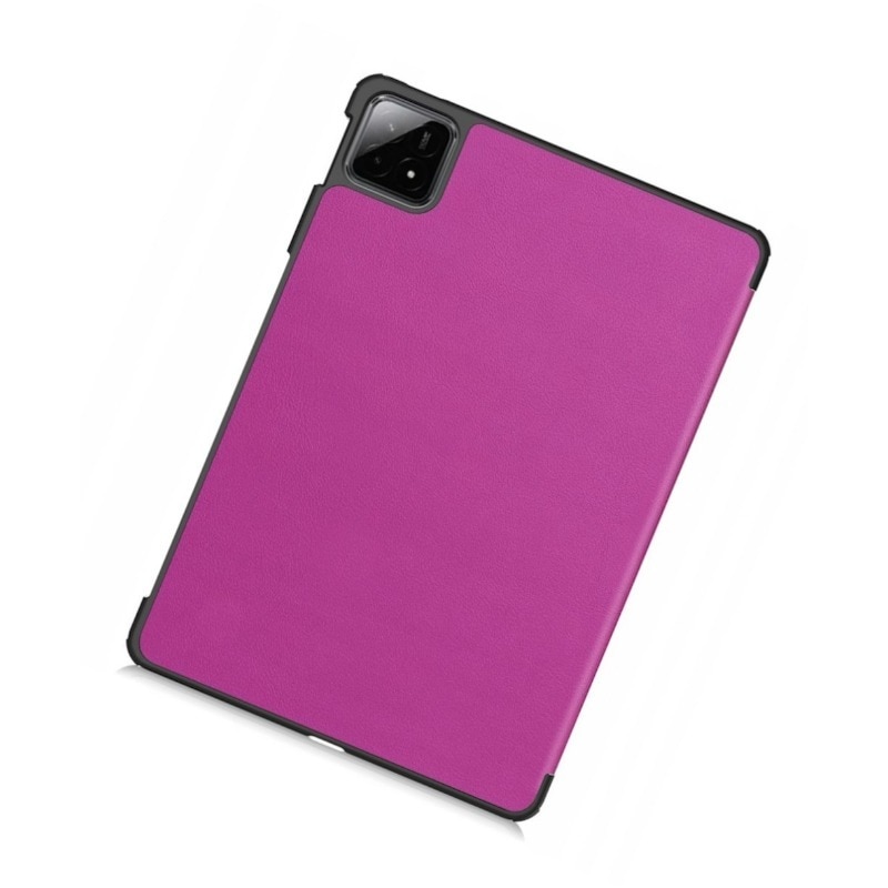 Husa pentru tableta Xiaomi Pad 6S Pro, Policarbonat, Triple suport, taiere precisa, functia de trezire de somn, usor si durabil, anti-cutremur, Violet, 28.5x19.8×1.7cm