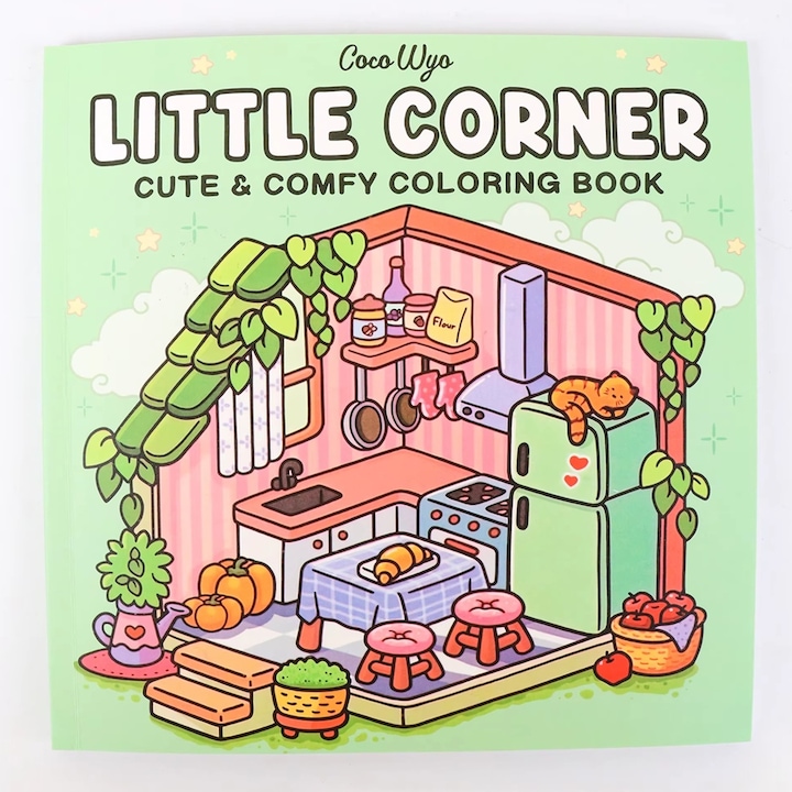 Carte de Colorat, Little Corner, Coperta Cartonata, Desene Haioase, Animale, pentru Adulti si Copii