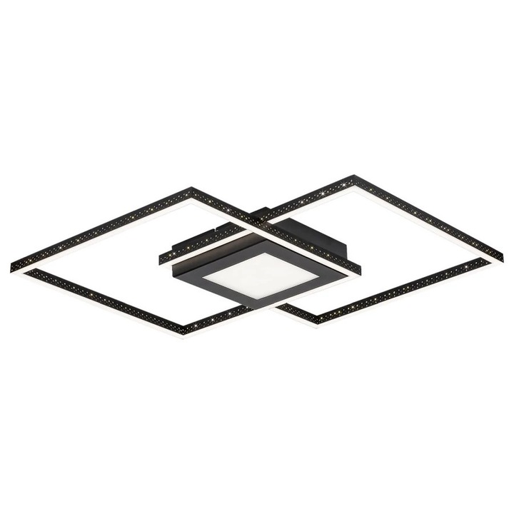 Plafoniera CASIMIR LED 40W metal negru mat cu abajur plastic albstil modern IP20 RABALUX - 5269
