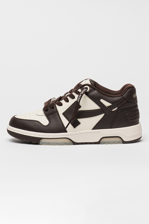 OFF-WHITE, Спортни обувки с перфорации, Черен/Мръснобял